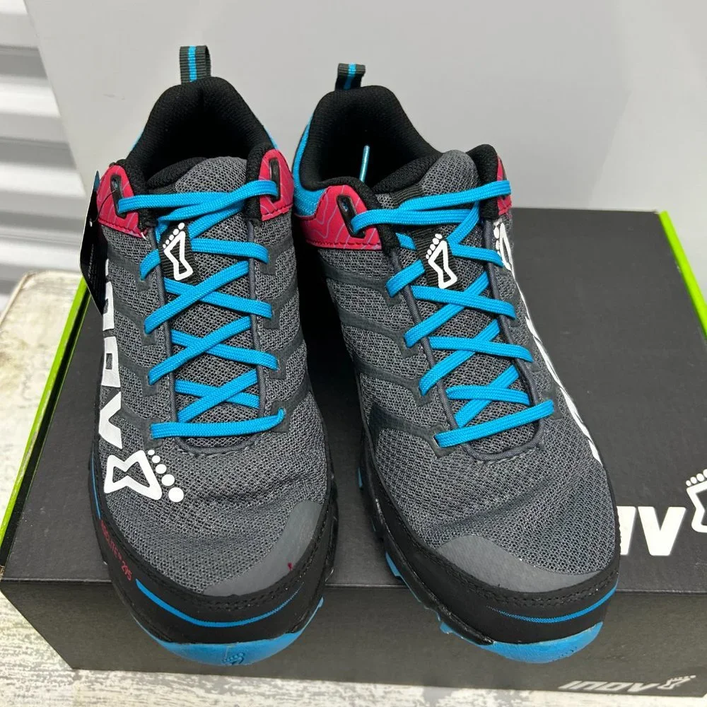 Inov-8 ROCLITE 295: Conquer Trails in Grey/Berry/Blue Style - Picture 2 of 9